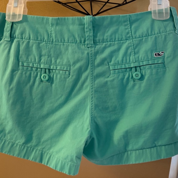 Vineyard Vines Teal Shorts Size - 4 - Picture 2 of 5